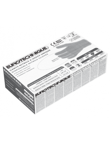 GUANTE NITRILO EURO-ONE NEGRO