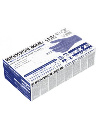 GUANTE NITRILO EURO- ONE AZUL